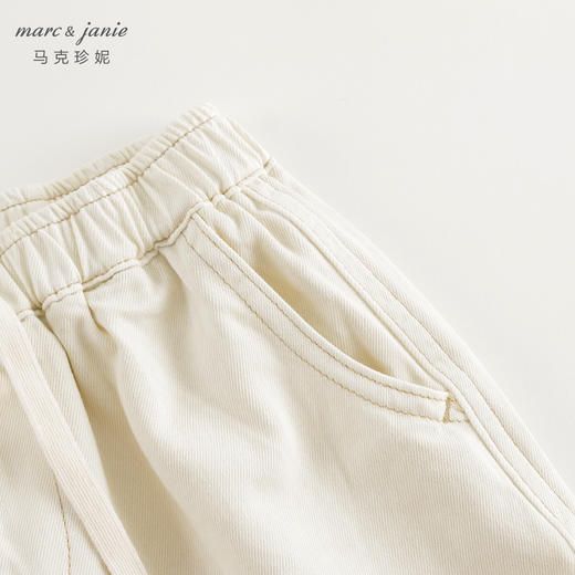 马克珍妮男童舒适纯棉五分牛仔短裤儿童裤子2024年夏装新款240517 商品图5