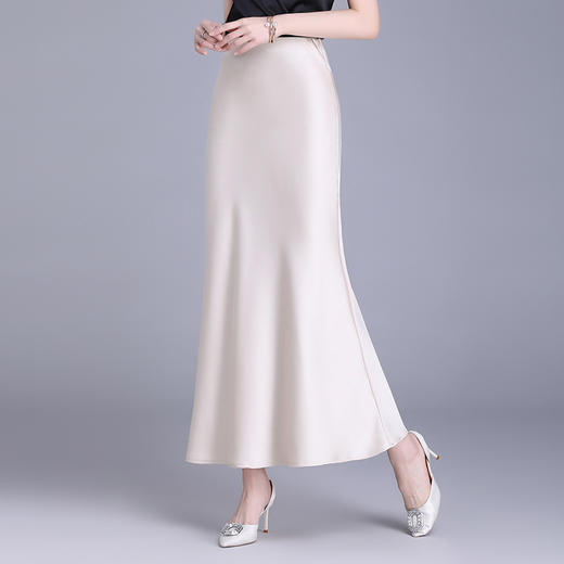 优雅包臀鱼尾裙，长款简约修身高腰显瘦半身裙MYX-33083 商品图2