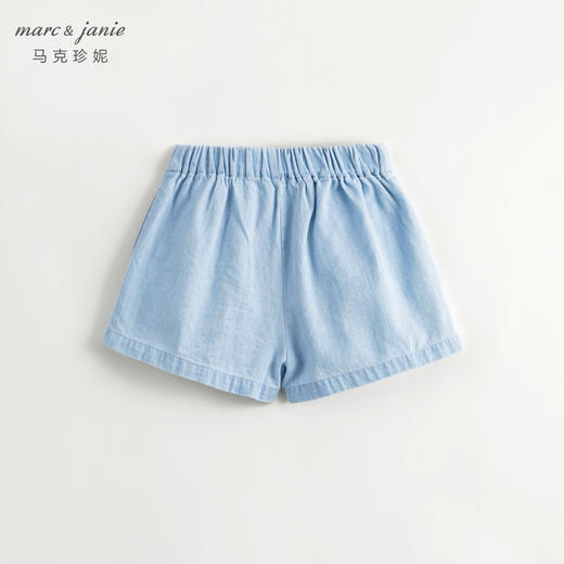 马克珍妮女童甜美A字百褶牛仔裙裤 儿童纯棉裤子夏装新款240617 商品图5