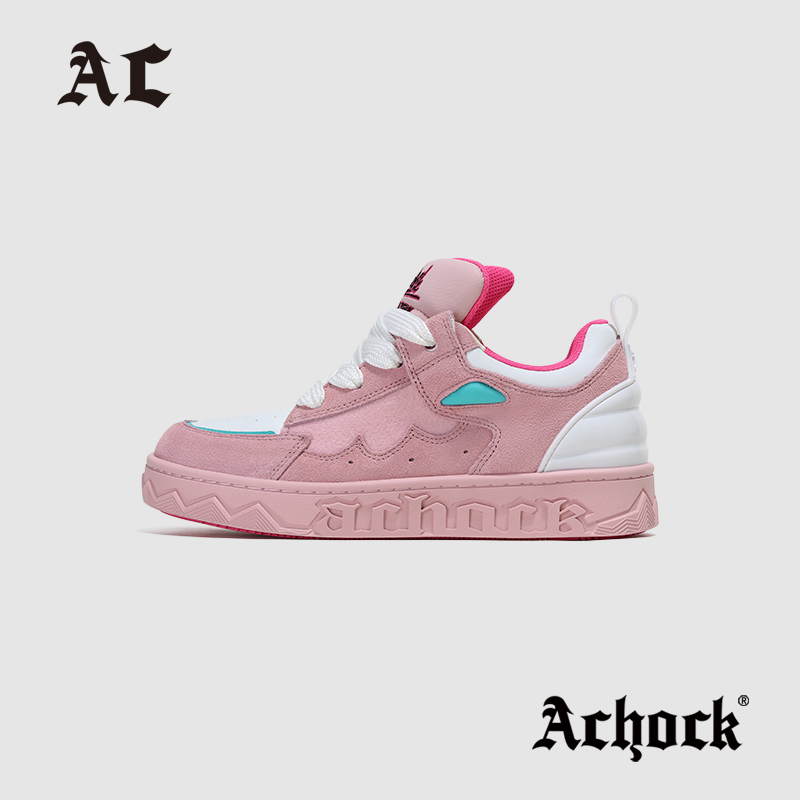 【Achock官方店】 多巴胺系列彩色面包鞋国潮百搭秋冬板鞋