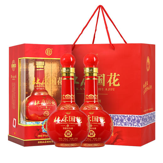 【21年日期】杜康国花10酒50度500ml*6瓶浓香型白酒喜宴用酒 商品图5