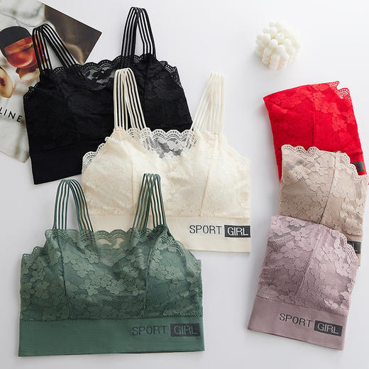 【69元任选3件】法式性感蕾丝美背内衣 不勒无任何束缚感，蕾丝设计面料柔软白腻，聚拢、防下垂、防外扩 商品图8