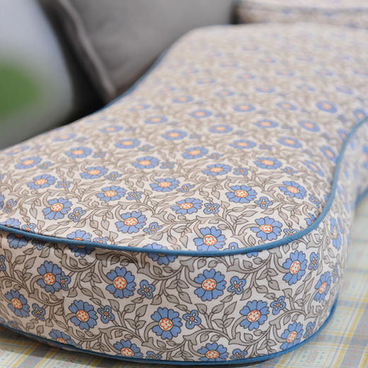 莫里斯花园系列曲线枕荞麦壳枕头护颈椎病荞麦皮睡眠四季 商品图2