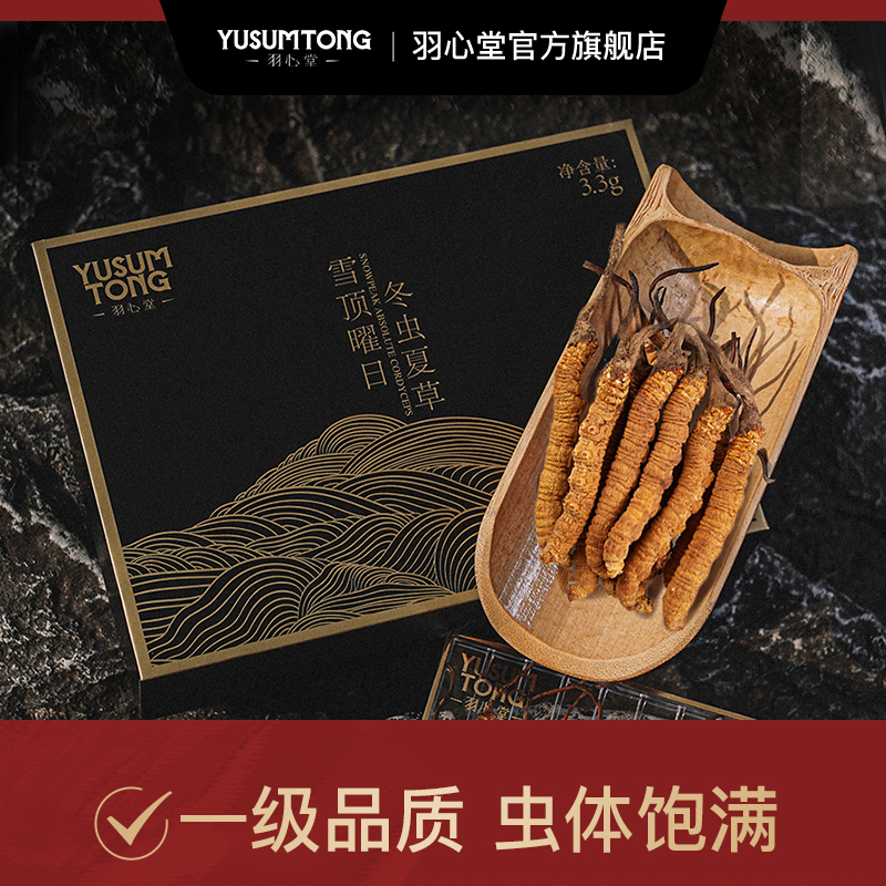 羽心堂 雪顶曜日 冬虫夏草 3.3g/盒