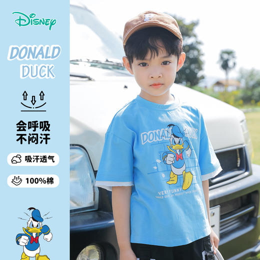 【商城同款】迪士尼唐老鸭短袖T恤232DS1011 商品图1