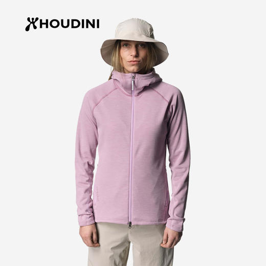 HOUDINI胡丁尼 Outright Houdi 直率户外女秋季保暖连帽抓绒衣外套    129664 商品图6