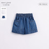 马克珍妮女童木耳边大口袋牛仔短裤儿童裤子2024年夏装新款240655 商品缩略图0