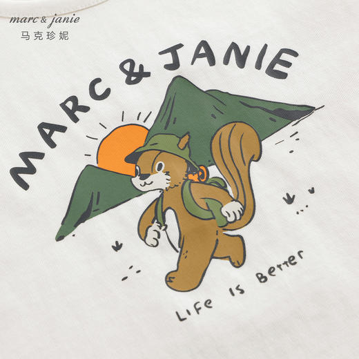 【凉感透气】马克珍妮男女童城市户外露营松鼠背心夏装新款240383 商品图4