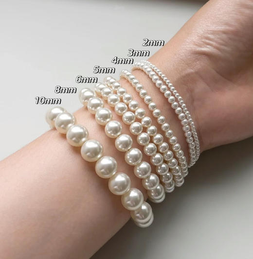 年后发！奥地利进口施华洛珍珠最新款项链/手链合集丨款式超多！颗颗饱满浑圆，色泽高级有质感！既洋气又有气场，单戴叠戴都出色~ 超有排面！让人疯狂心动的法式美感施华洛奶油白➕真多麻珍珠饰品 商品图12