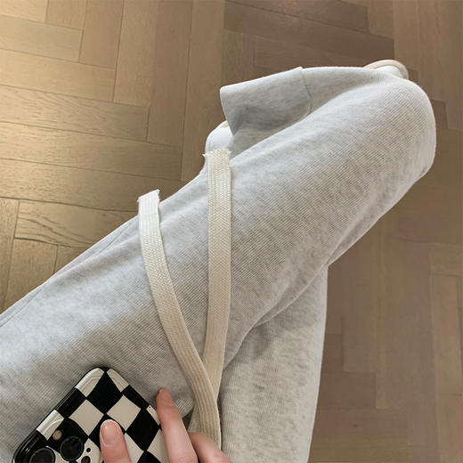 「四色可选！显瘦显高」阔腿裤女春秋季女裤直筒休闲裤高腰宽松卫裤运动裤女下装 商品图1