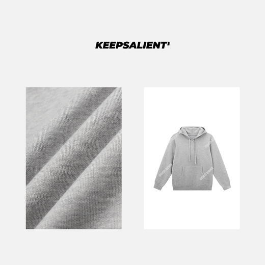 KS男装简约连帽袋鼠袋罗纹下摆袖口羊毛衫高级感纯色通勤上衣24KMM0035 商品图2