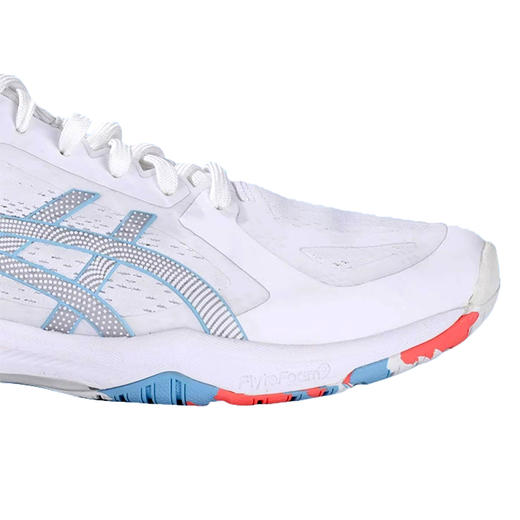 Asics亚瑟士乒乓球鞋1073A064-100专业轻便耐磨男女乒乓球运动鞋白青色 商品图3