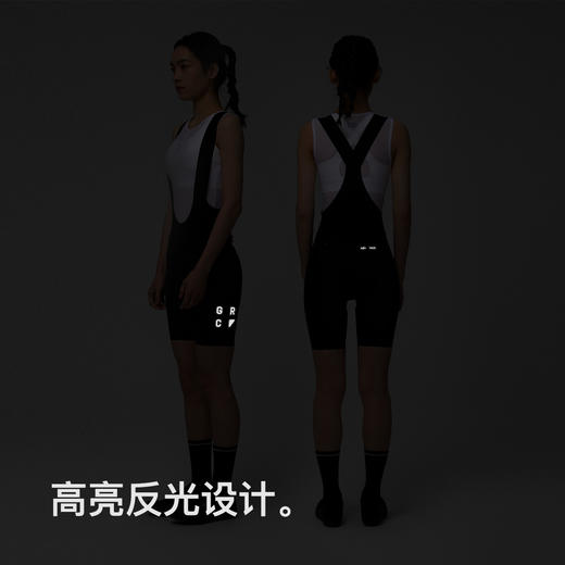 GRC桀骜无尽TECH LW系列女士骑行裤夏季新款透气反光骑行服背带短裤 商品图2