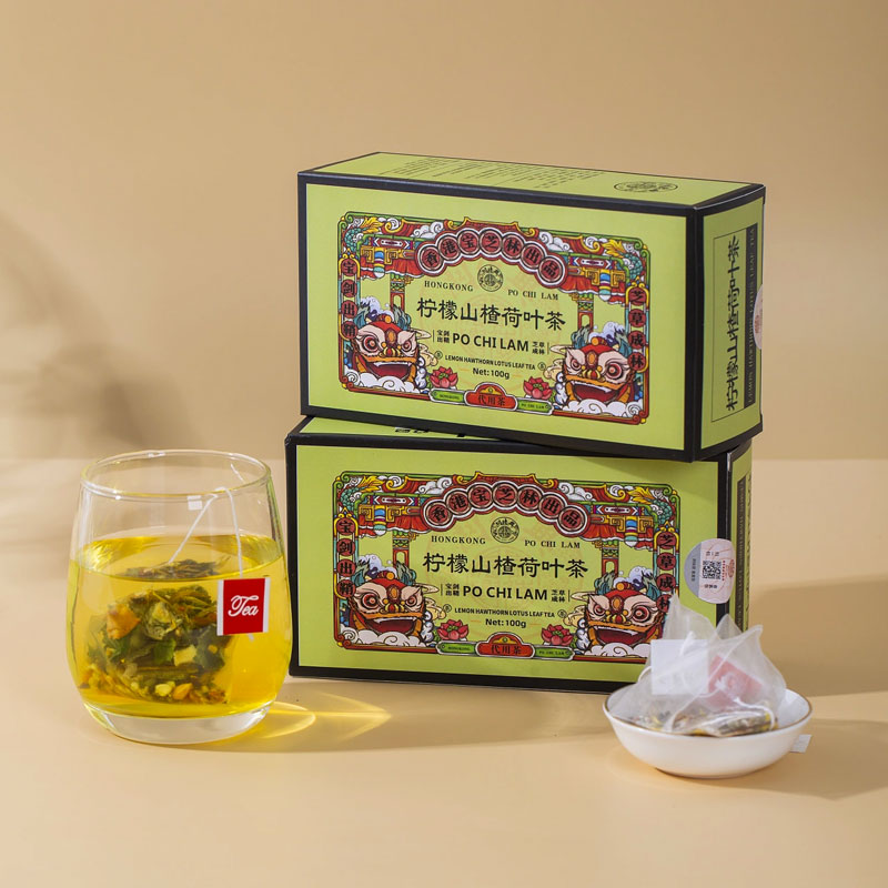 宝芝林柠檬山楂荷叶茶 100g/盒