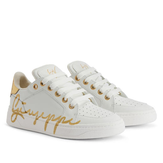 Giuseppe Zanotti 女士签名徽标印花低帮休闲运动鞋 白色 RS40004002 商品图1