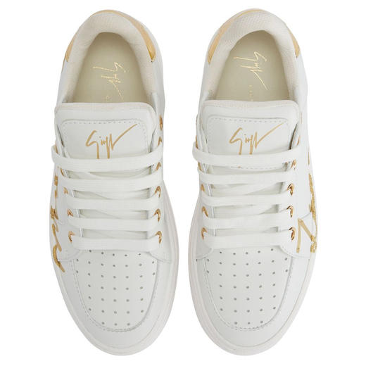 Giuseppe Zanotti 女士签名徽标印花低帮休闲运动鞋 白色 RS40004002 商品图3