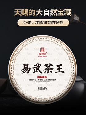 【易武茶王】2024年春茶云南普洱生茶易武高杆古树大谷仓茶王树357g饼茶