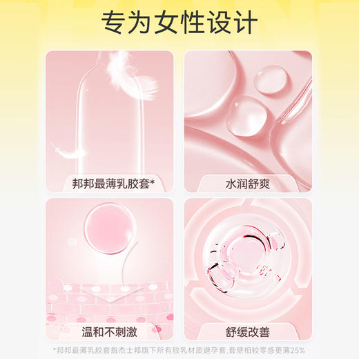 【爆款推荐 】杰士邦003玻尿酸 水润超薄 亲密体验 商品图1