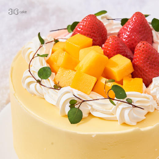 草莓芒芒双拼冰淇淋蛋糕 | 36 CAKE 商品图1