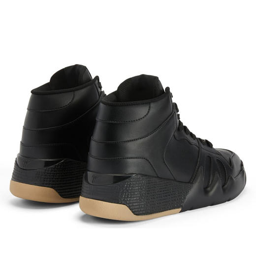 Giuseppe Zanotti 男士签名徽标 Talon 高帮休闲运动鞋 黑色 RU30001001 商品图2
