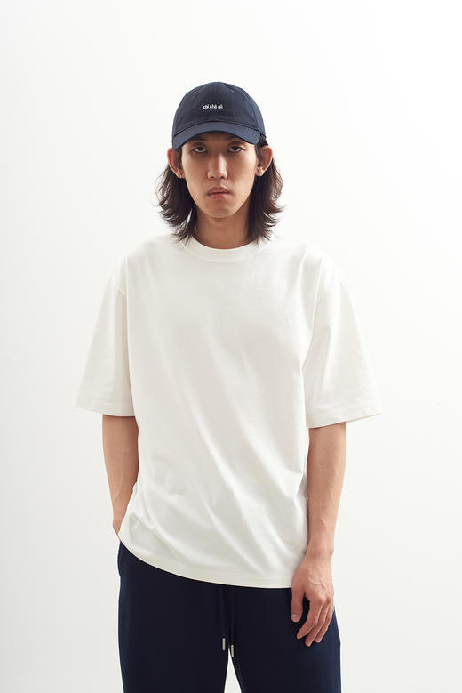 吃茶去chichaqu2024款宽松休闲百搭凉感棉混纺圆领短袖T恤 商品图7