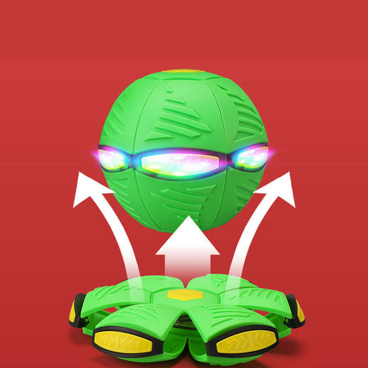 【魔法飞碟，弹力变形球~】变形飞碟球 减压弹力发泄球 亲子互动玩具 户外发光运动玩具-QQ 商品图3