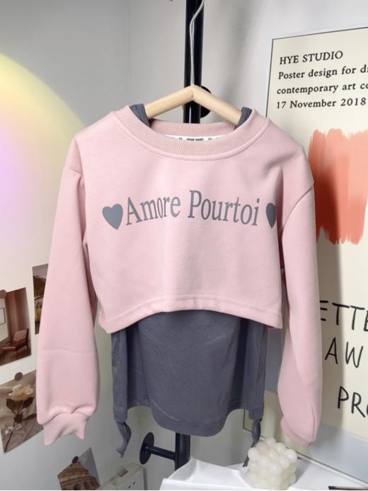 【小懒熊韩系爱心运动纯棉套装三件套】💦1、怎么穿都好看！宽松版型，🎉活动自由自在，🌸每个麻麻看了都夸的小套装！ 商品图4