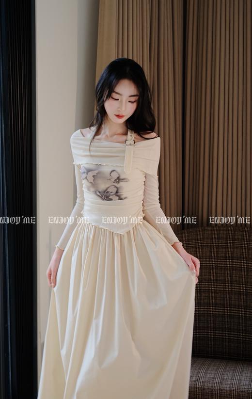 【门店同款】ENJOY春季辣妹蝴蝶一字肩两件套 156996431 商品图1