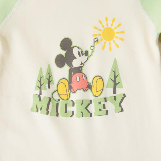 迪士尼经典米奇印花24春款男童肩开连体衣纯棉舒适哈衣抱衣爬爬服ZD1DL005 商品图6