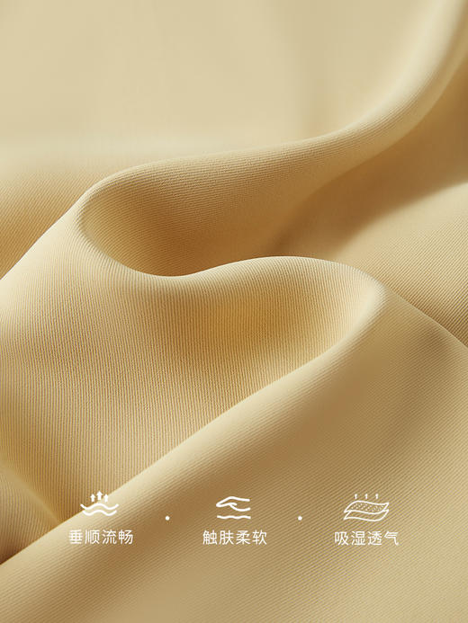 【专属特价】熙世界温柔风气质甜美浪漫双层领设计感开叉连衣裙女2025夏新款 商品图4