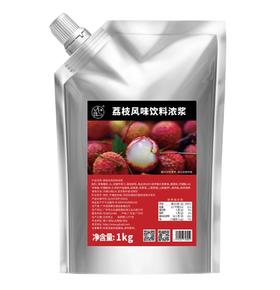 （优-）大拇指 荔枝果汁（袋装）  1kg*12袋/件