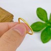 【限时克减150元】足金999.9 #条戒 古法实心固口线戒圈戒素圈戒指光圈戒指（面宽约1.1-1.4mm）(AIGFJZ00032-4)（预售产品下单后不退款不退货不换货不补差价 商品缩略图2