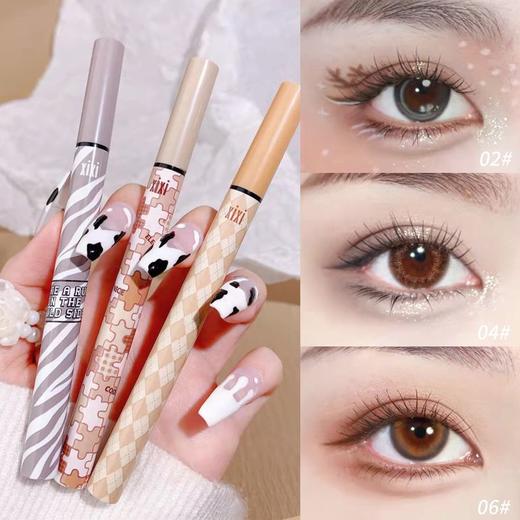 XIXI眼线笔防水防汗持久不晕染极细细头液体卧蚕笔棕色初学者新手 商品图4