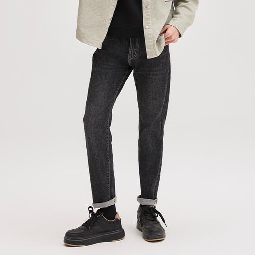 【断码清仓】HX 春秋季水洗直筒牛仔长裤Y201410003101 商品图0