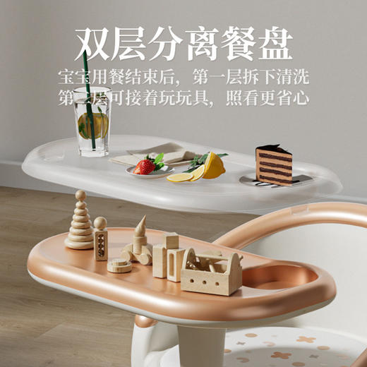 【儿童餐椅 宝宝吃饭叫叫椅】婴儿多功能座椅 家用小餐椅板凳靠背 吃饭桌 商品图1