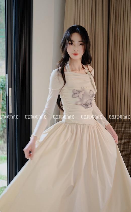 【门店同款】ENJOY春季辣妹蝴蝶一字肩两件套 156996431 商品图3