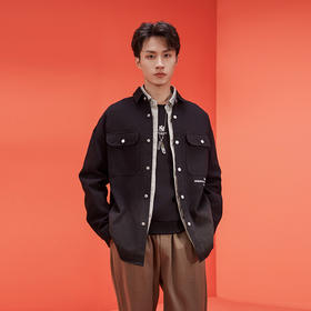 【断码清仓】HX 春秋季水洗牛仔衬衫式茄克衫外套S105411042101