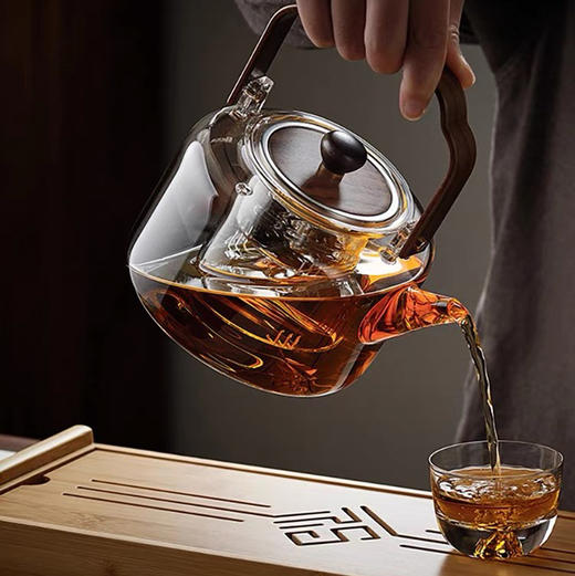 天久 高档玻璃煮茶壶大容量提梁壶电陶炉烧水壶蒸煮一体 商品图1