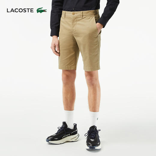 【海南专供价】Lacoste法国鳄鱼男装休闲简约时尚百搭拉链男短裤裤子FH0145-98 商品图1