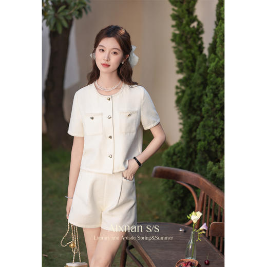 【6折秒杀】鹿向南《高级精致》气质小香风夏季新款时尚短裤L35262 商品图2