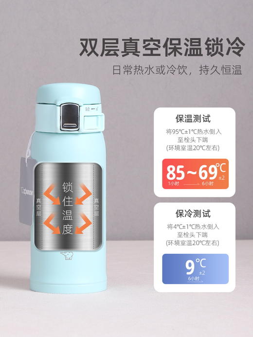象印SM-SF48- 保温杯（浅蓝） 商品图2