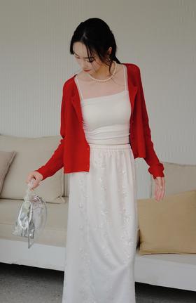 【门店同款】ENJOY春季松驰美学-镂空针织开衫 156997177