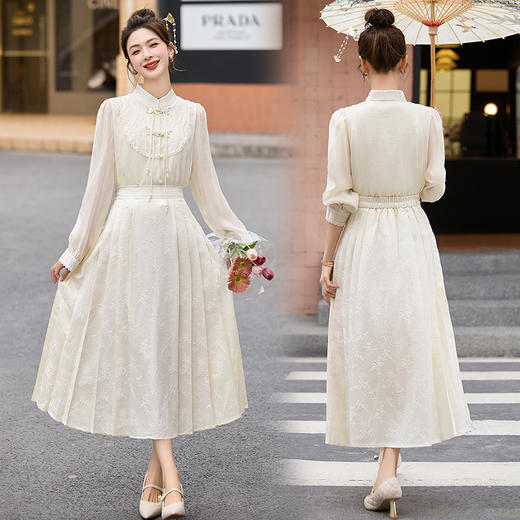 新中式国风，改良气质盘扣两件套HR-LMJY8853 商品图5