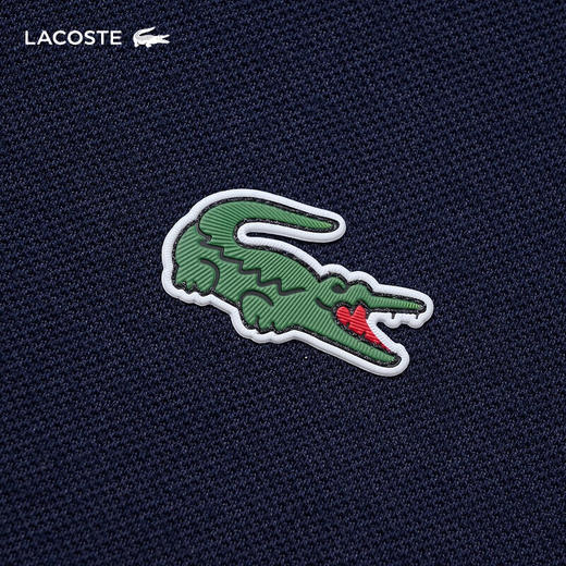 Lacoste法国鳄鱼男装新款纯色简约修身商务休闲短袖翻领Polo衫DH9309-10 商品图7