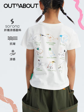 OUTnABOUT出门走走 24新款 观鸟印花短袖T恤