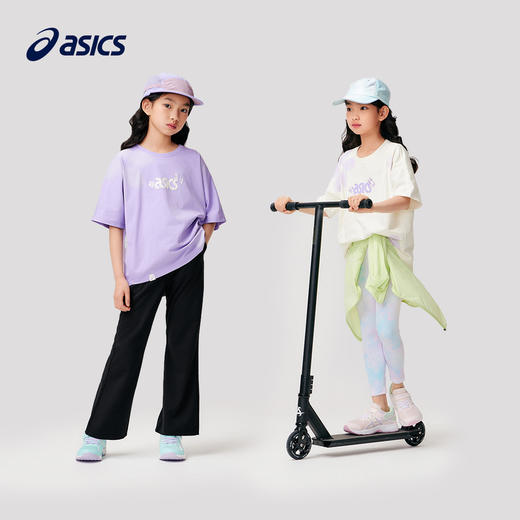 ASICS/亚瑟士童装2024夏季新款女童吸湿速干防晒遮热抗菌短袖T恤 商品图4