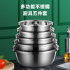 【精选】翰乐多功能不锈钢4盆1筛五件套 耐高温可加热 加深加厚 做工精细 商品缩略图0