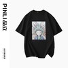PINLI品立新中式2024夏季新款男士烫钻京剧国潮印花圆领短袖T恤BG242111016 商品缩略图2