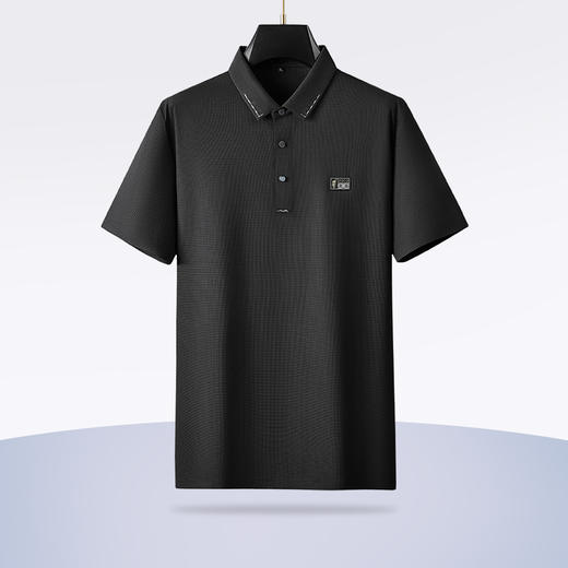 【冰丝高弹】【新款DDP】大依优型大码弹力短袖Polo衫翻领加肥加大男士大号弹力透气舒适夏季半袖透气 商品图2