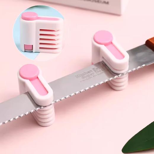 粉色/绿色 蛋糕分片器切片器 切片烘焙戚风辅助面包吐司架分割工具 不含锯齿刀 商品图2